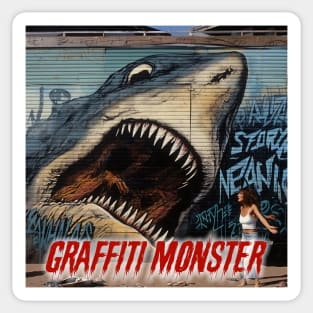 Graffiti Monster™ - Series #0 - New England Summer Sharks - 9 of 9 Sticker